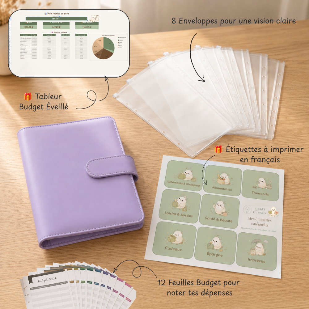 Classeur Budget Éveillé- Format A6